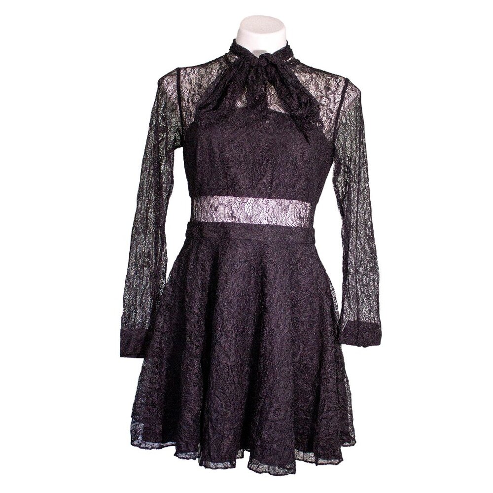 Jay Godfrey Black Lace Dress Size 8